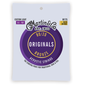 Martin Originals 80/20 Bronze Custom Light ( 11-52 ) M175