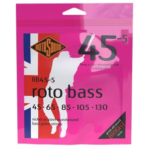 Rotosound RB45-5 Roto Bass Nickel Medium 45-130