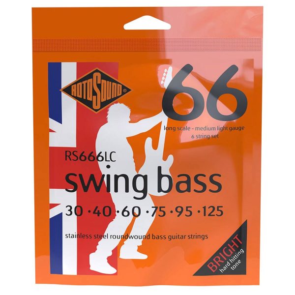 Rotosound RS666LC Swing Bass 66 6 String Medium 30-125