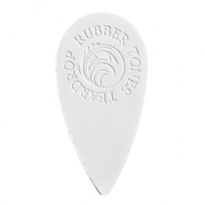 Rubber Tones Teardrop White Silicon