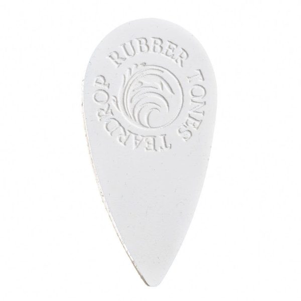 Rubber Tones Teardrop White Silicon