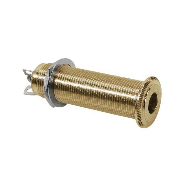 Switchcraft - SC-152 Barrel Jack Socket 3 Pole Stereo - Brass