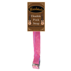 Woodstock Ukelele Strap Pink