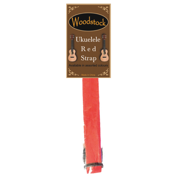 Woodstock Ukelele Strap Red